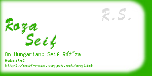 roza seif business card